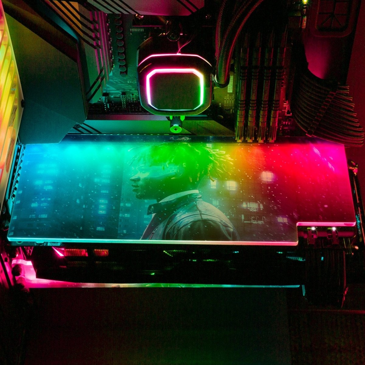 Cyberpunk 2077 RGB GPU Backplate - Nogar007 - V1Tech