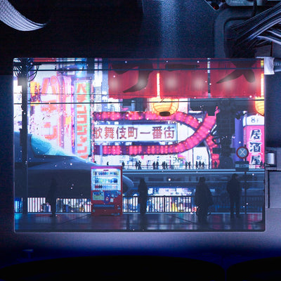 Cyberpunk Streets RGB HDD Cover Horizontal
