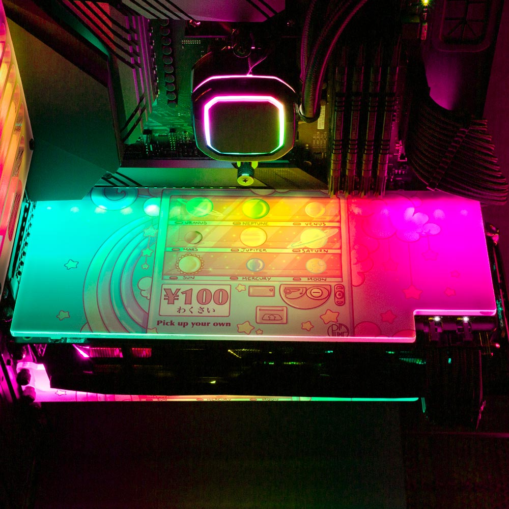 Galaxy Vending Machine RGB GPU Backplate - Piumeli - V1Tech