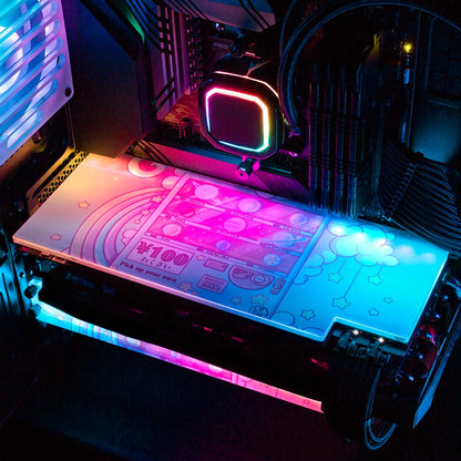 Galaxy Vending Machine RGB GPU Backplate - Piumeli - V1Tech