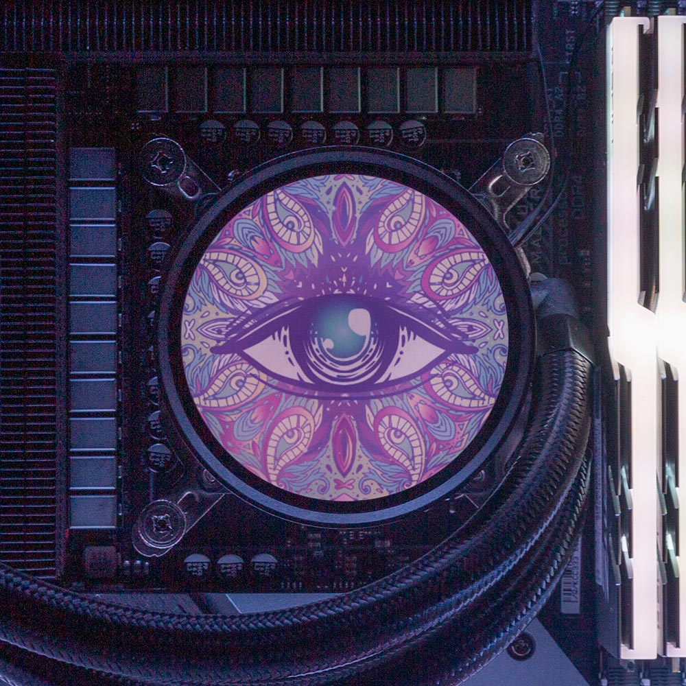 Mind Eye AIO Cover for DeepCool Castle 240EX 280EX 360EX Addressable RGB - V1Tech