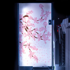 Sakura Lian Li O11 and Dynamic and XL Rear Panel Plate Cover with ARGB LED Lighting