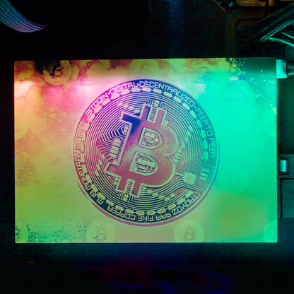 Soul of the Bitcoin RGB HDD Cover Horizontal - Donnie Art - V1Tech