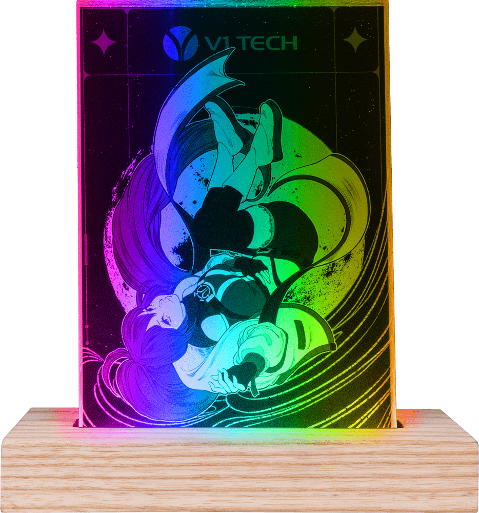 V1 Tech RGB Desk Art Stand Vertical - V1Tech