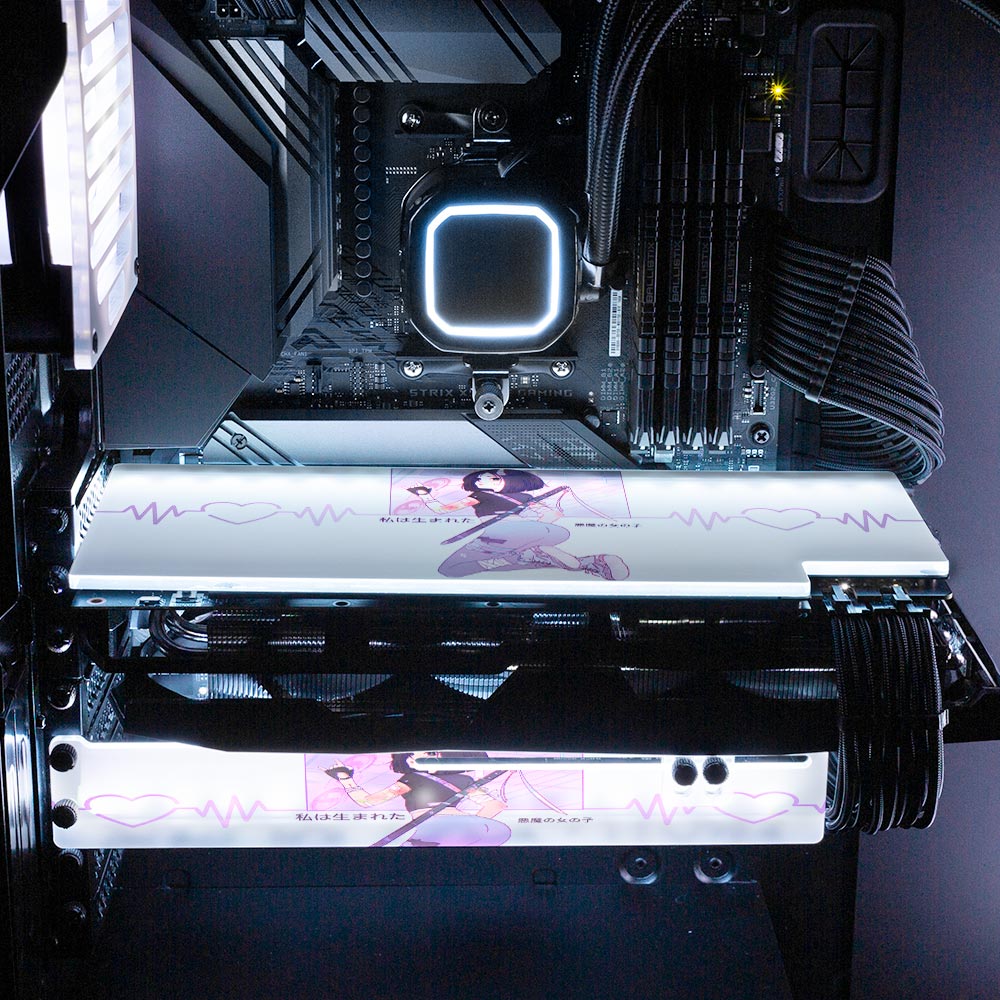 Demon Ninja Girl RGB GPU Support Bracket