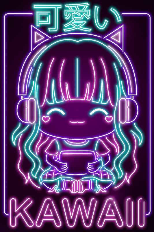 Neon Kawaii Girl