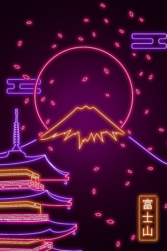 Neon Mount Fuji