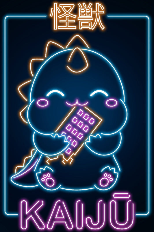 Retro Neon Kaiju