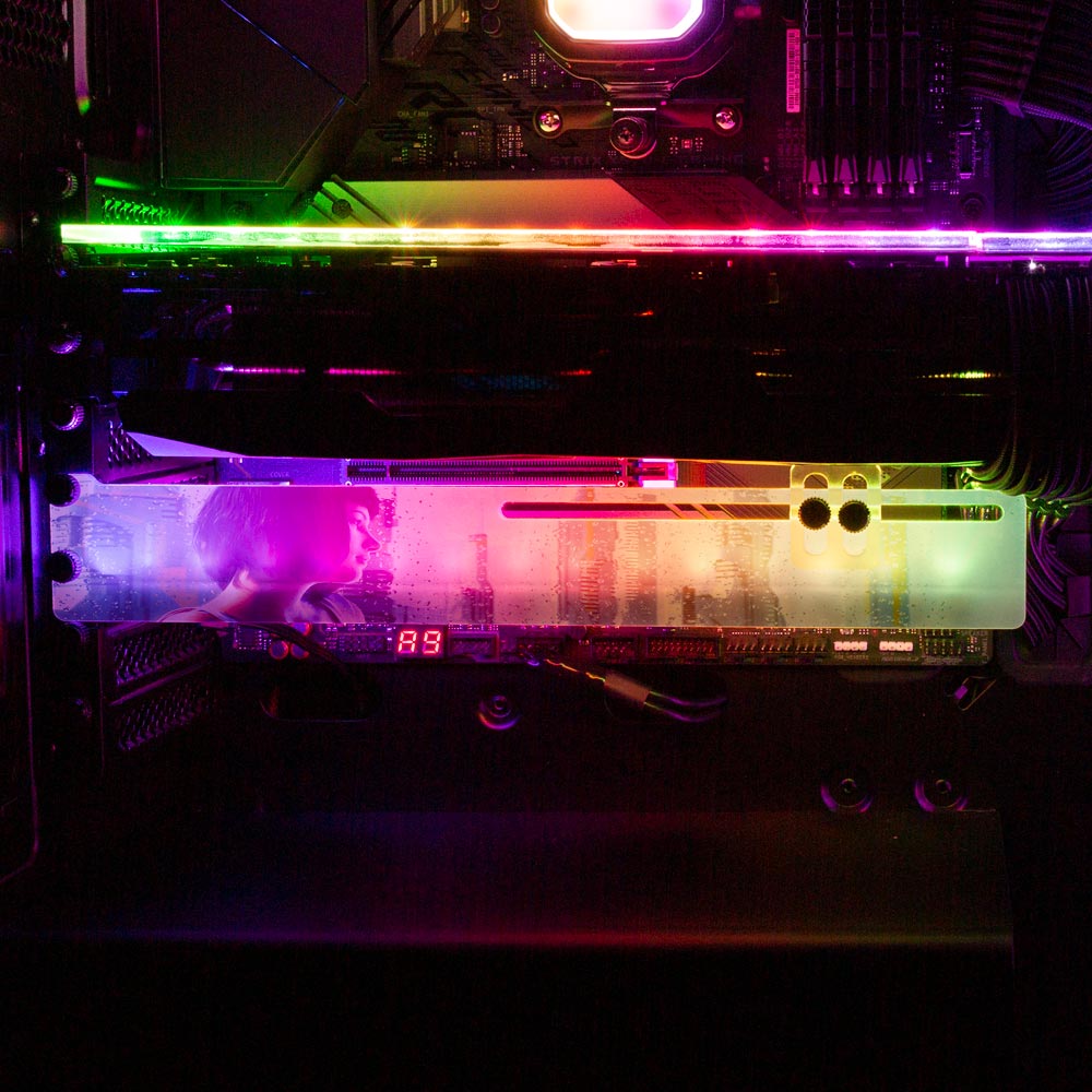 A Cozy Morning RGB GPU Support Bracket - Dan Giuz - V1Tech