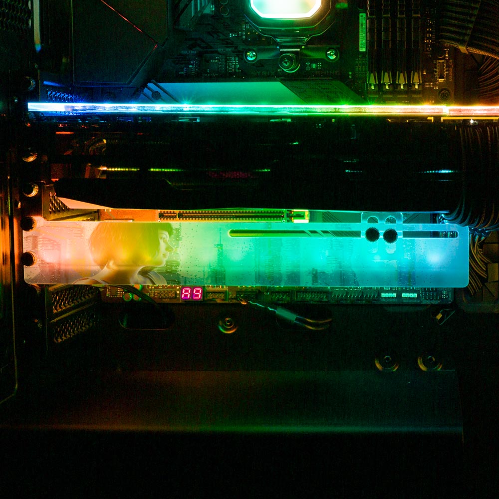 A Cozy Morning RGB GPU Support Bracket - Dan Giuz - V1Tech