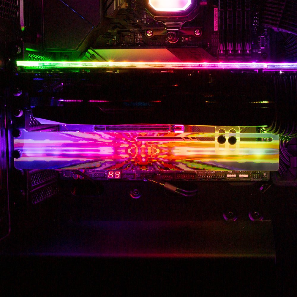 Acid Grphx RGB GPU Support Bracket - Guedda HM - V1Tech