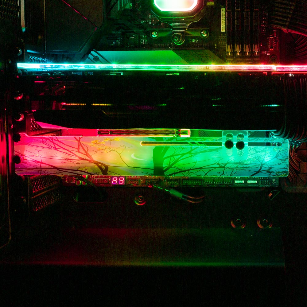 Albus RGB GPU Support Bracket - Cajuca Art - V1Tech