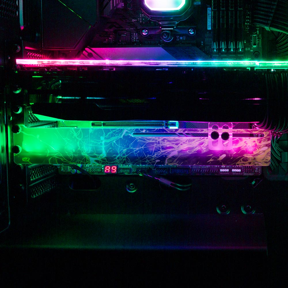 Alien RGB GPU Support Bracket - Geoglyser - V1Tech