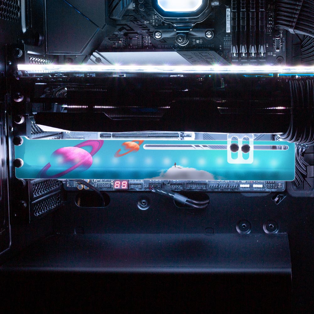 Ambitions RGB GPU Support Bracket - Spectacular.way - V1Tech