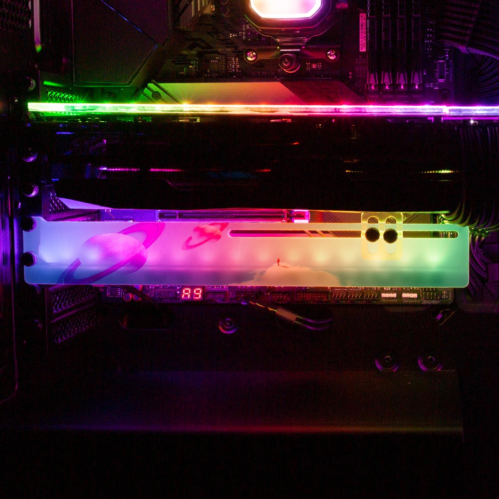 Ambitions RGB GPU Support Bracket - Spectacular.way - V1Tech