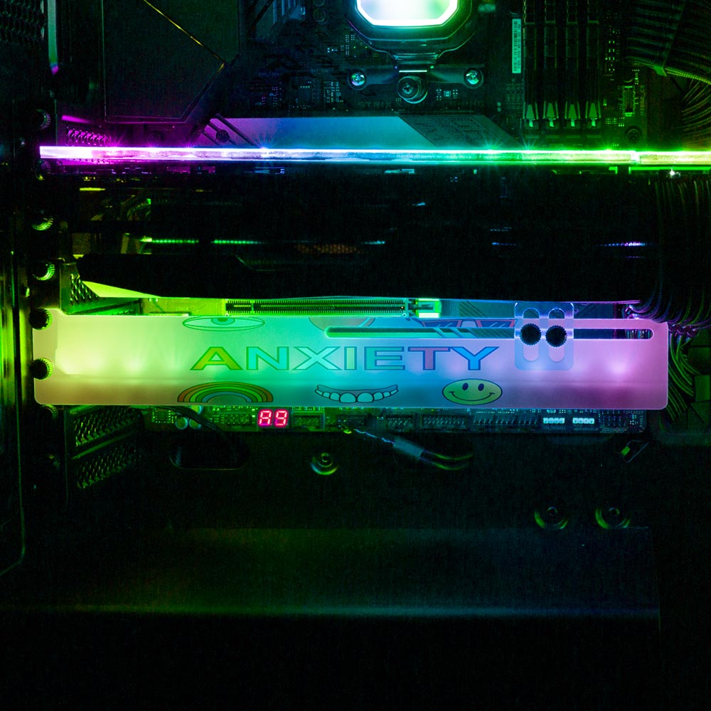 Anxiety RGB GPU Support Bracket - Javilostcontrol - V1Tech