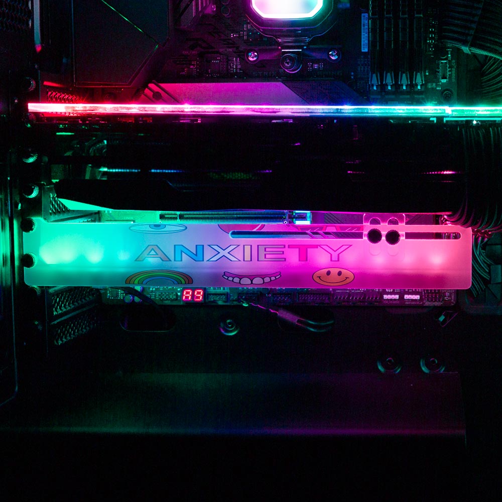 Anxiety RGB GPU Support Bracket - Javilostcontrol - V1Tech