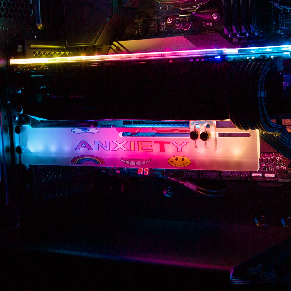 Anxiety RGB GPU Support Bracket - Javilostcontrol - V1Tech