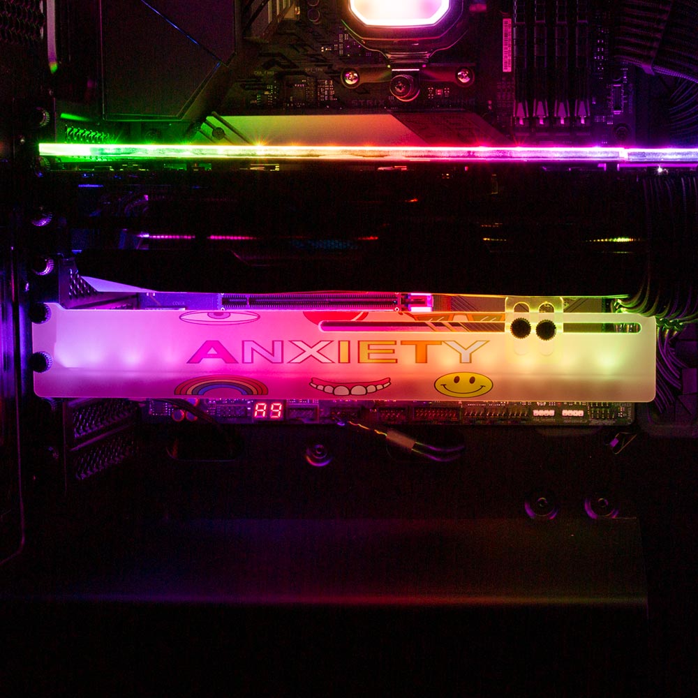 Anxiety RGB GPU Support Bracket - Javilostcontrol - V1Tech