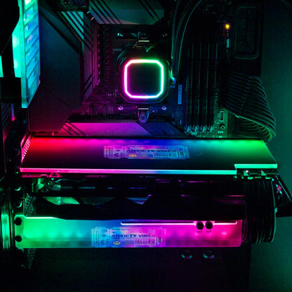 Anxiety Ticket RGB GPU Support Bracket - Javilostcontrol - V1Tech