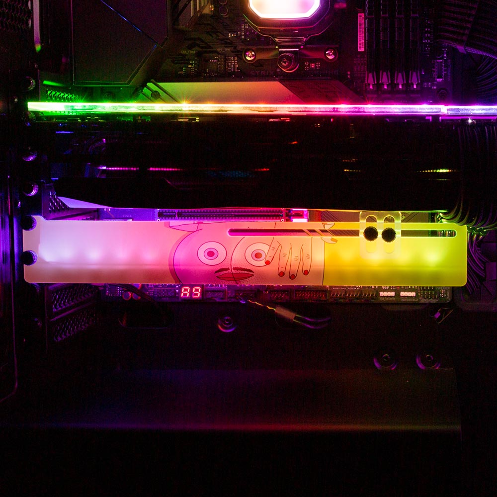 Asshole RGB GPU Support Bracket - Javilostcontrol - V1Tech