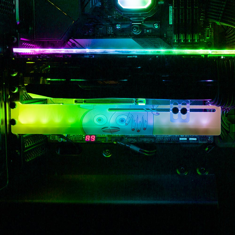 Asshole RGB GPU Support Bracket - Javilostcontrol - V1Tech