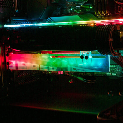 Bad Flamingo 2 RGB GPU Support Bracket - Skie Graphic Studio - V1Tech