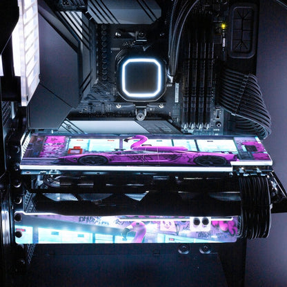 Bad Flamingo 2 RGB GPU Support Bracket - Skie Graphic Studio - V1Tech