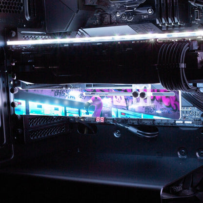 Bad Flamingo 2 RGB GPU Support Bracket - Skie Graphic Studio - V1Tech