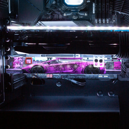 Bad Flamingo RGB GPU Support Bracket - Skie Graphic Studio - V1Tech