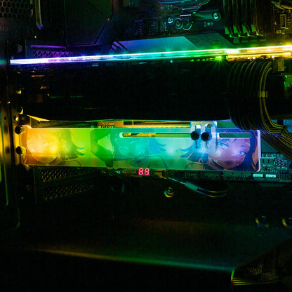 Bad to the Bone RGB GPU Support Bracket - YacilArt - V1Tech