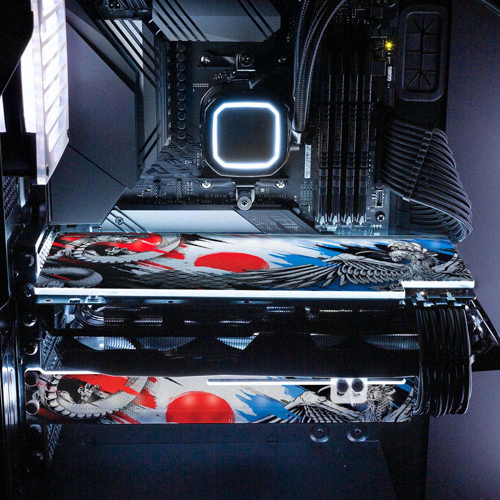 Battle of the Water Dragon RGB GPU Support Bracket - Daniele Caruso - V1Tech