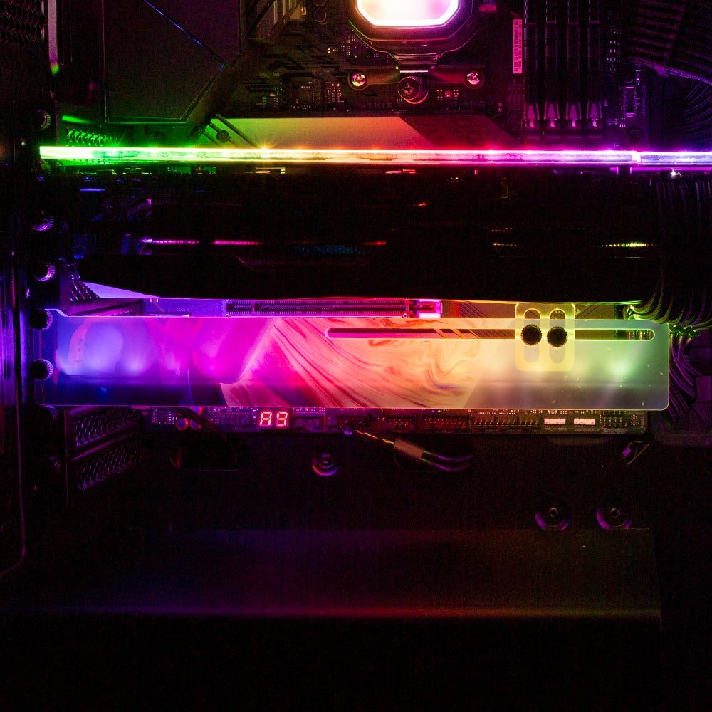 Between Worlds RGB GPU Support Bracket - Seamless - V1Tech