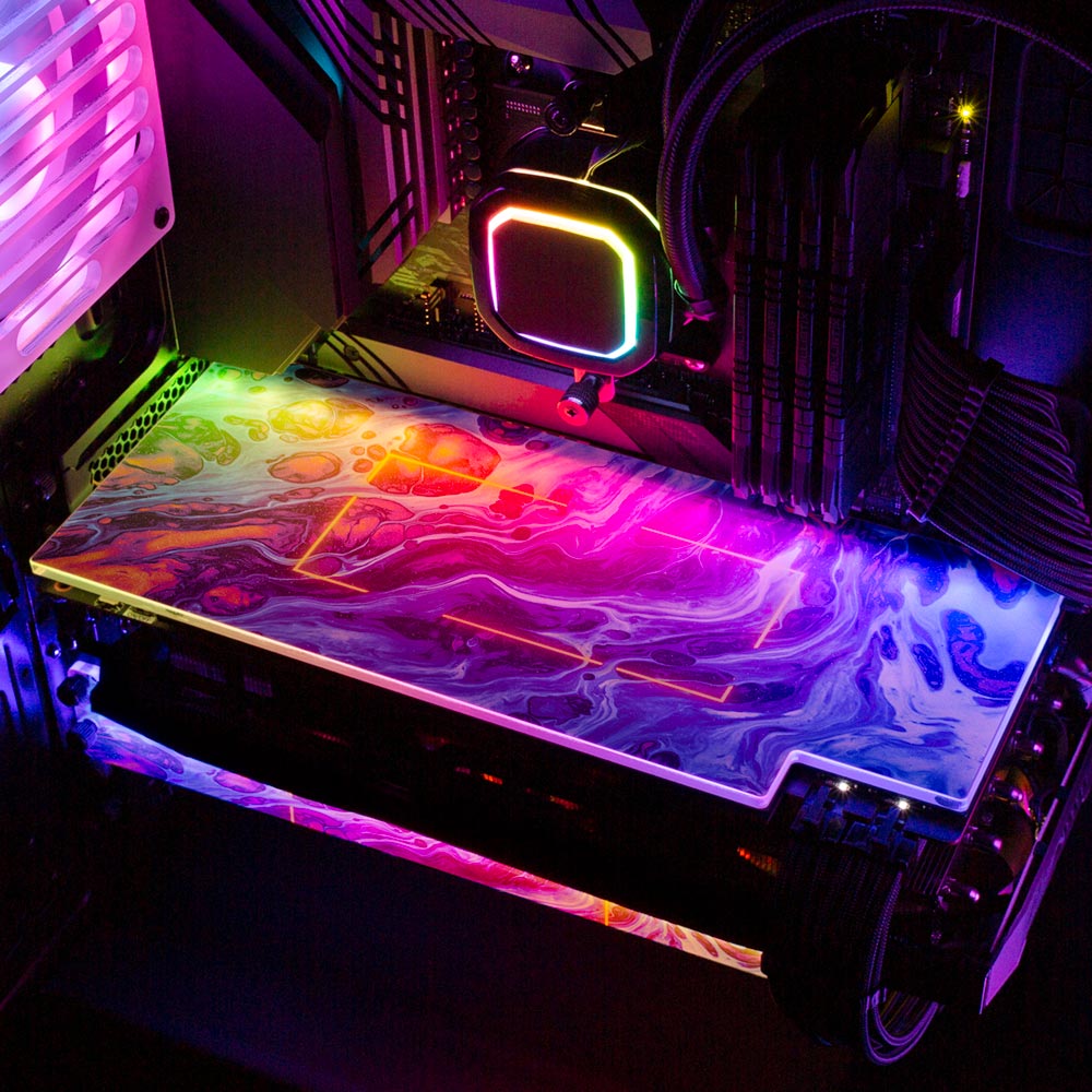 Beyond Sight RGB GPU Backplate - Geoglyser - V1Tech