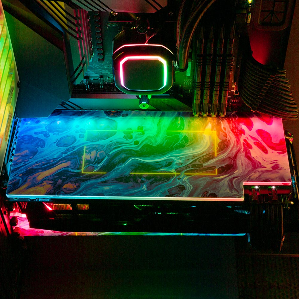 Beyond Sight RGB GPU Backplate - Geoglyser - V1Tech