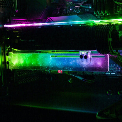 Black Space RGB GPU Support Bracket - V1Tech