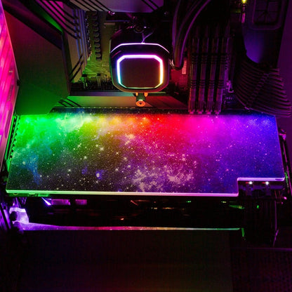 Blue Space RGB GPU Backplate - V1Tech