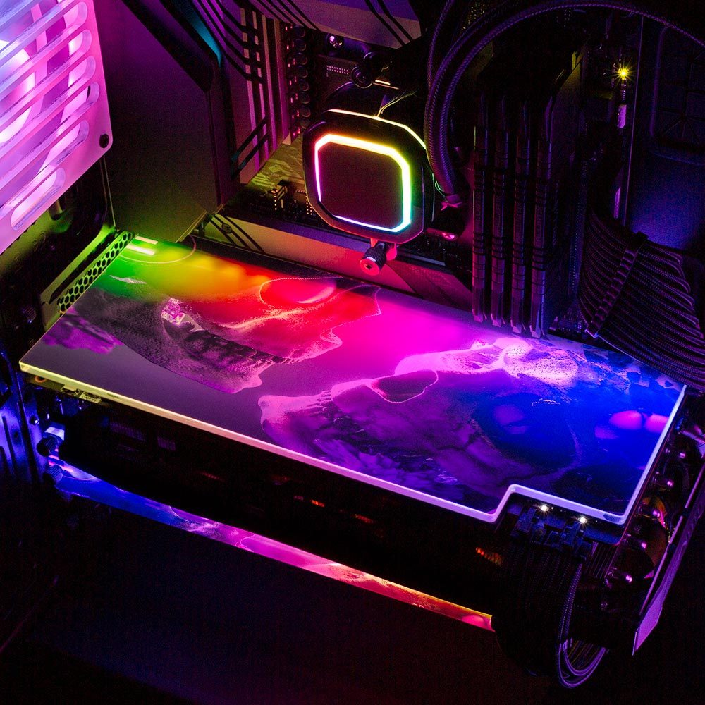 Brain 2 RGB GPU Backplate - Skie Graphic Studio - V1Tech