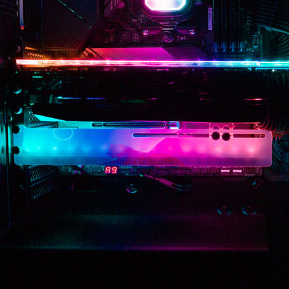 Break Time RGB GPU Support Bracket - Spectacular.way - V1Tech