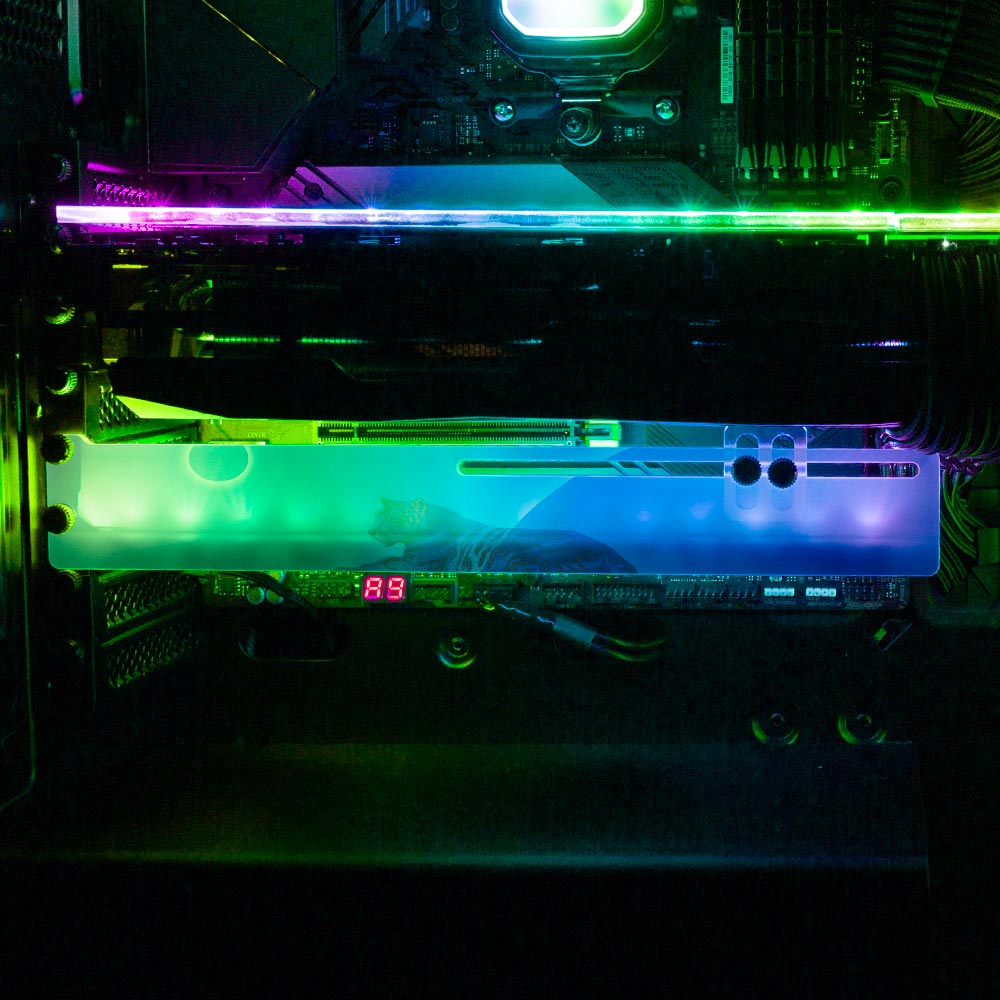 Break Time RGB GPU Support Bracket - Spectacular.way - V1Tech