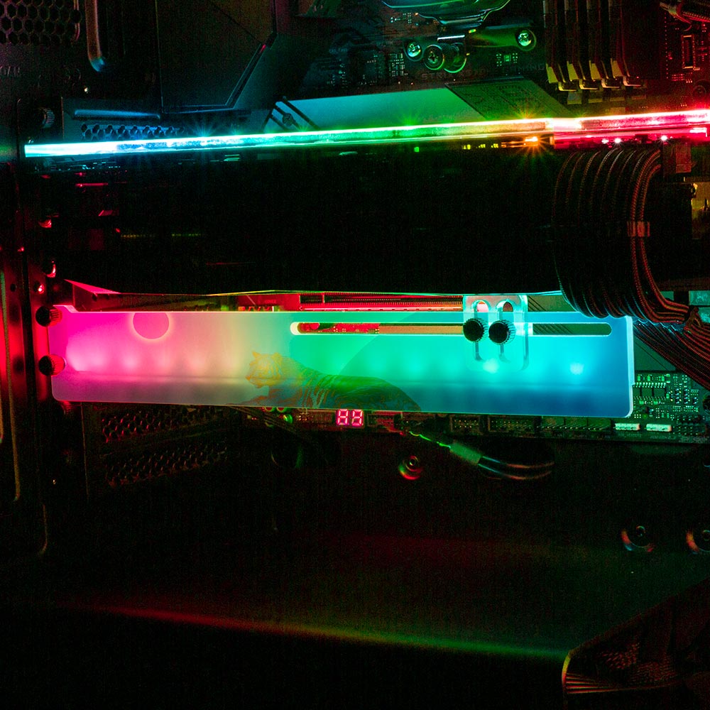 Break Time RGB GPU Support Bracket - Spectacular.way - V1Tech