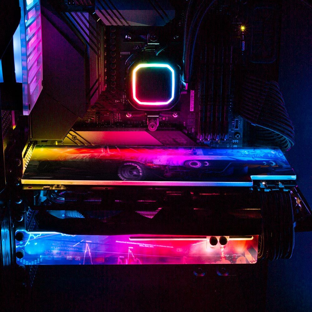 Bullrun RGB GPU Backplate - Skie Graphic Studio - V1Tech