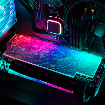 Calgary RGB GPU Backplate - Geoglyser - V1Tech