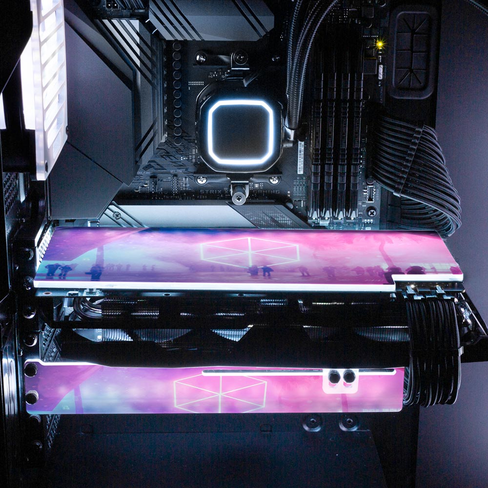 Care Too Much RGB GPU Support Bracket - The Dizzy Viper - V1Tech