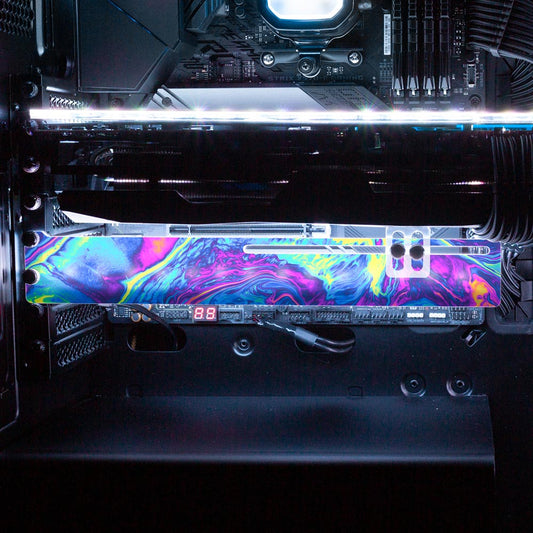 Colorburst RGB GPU Support Bracket - Geoglyser - V1Tech