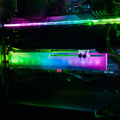 Concentric RGB GPU Support Bracket - Gabrielle Salonga - V1Tech