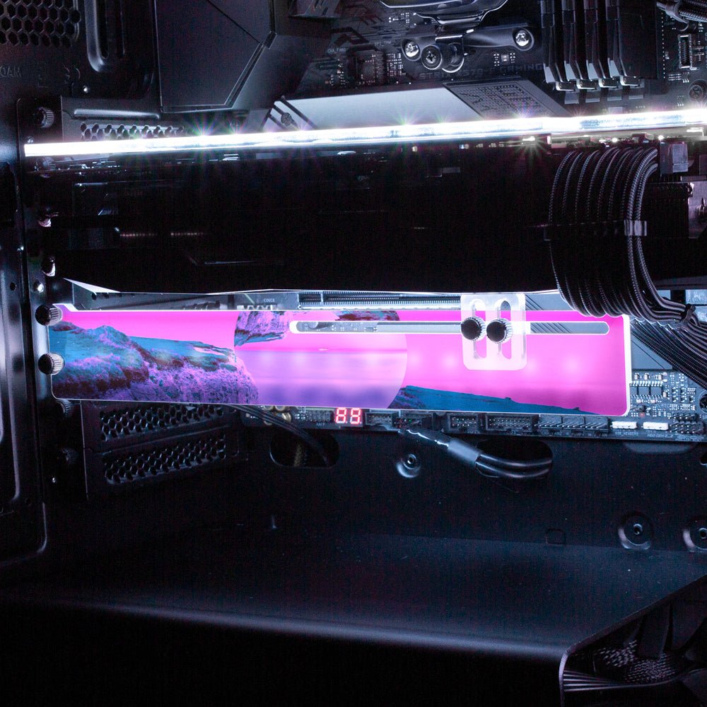 Concentric RGB GPU Support Bracket - Gabrielle Salonga - V1Tech