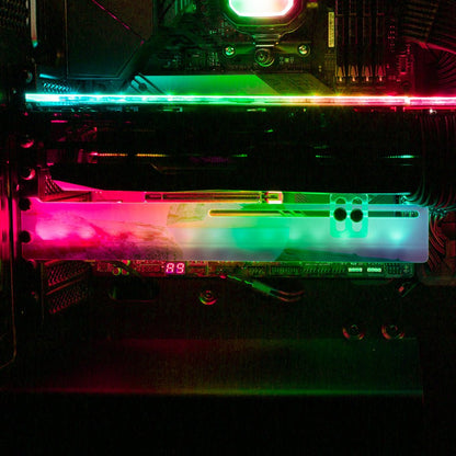 Concentric RGB GPU Support Bracket - Gabrielle Salonga - V1Tech