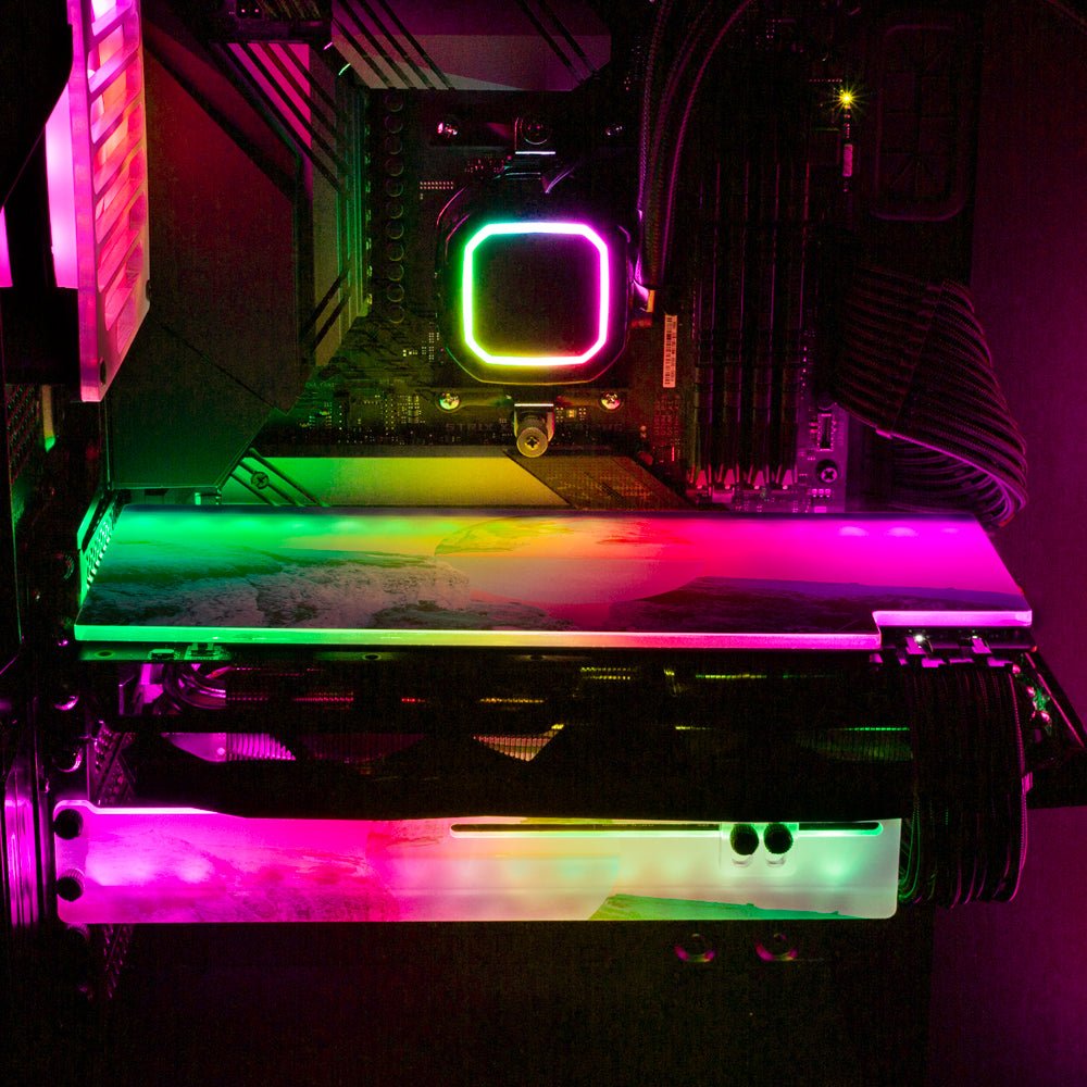 Concentric RGB GPU Support Bracket - Gabrielle Salonga - V1Tech