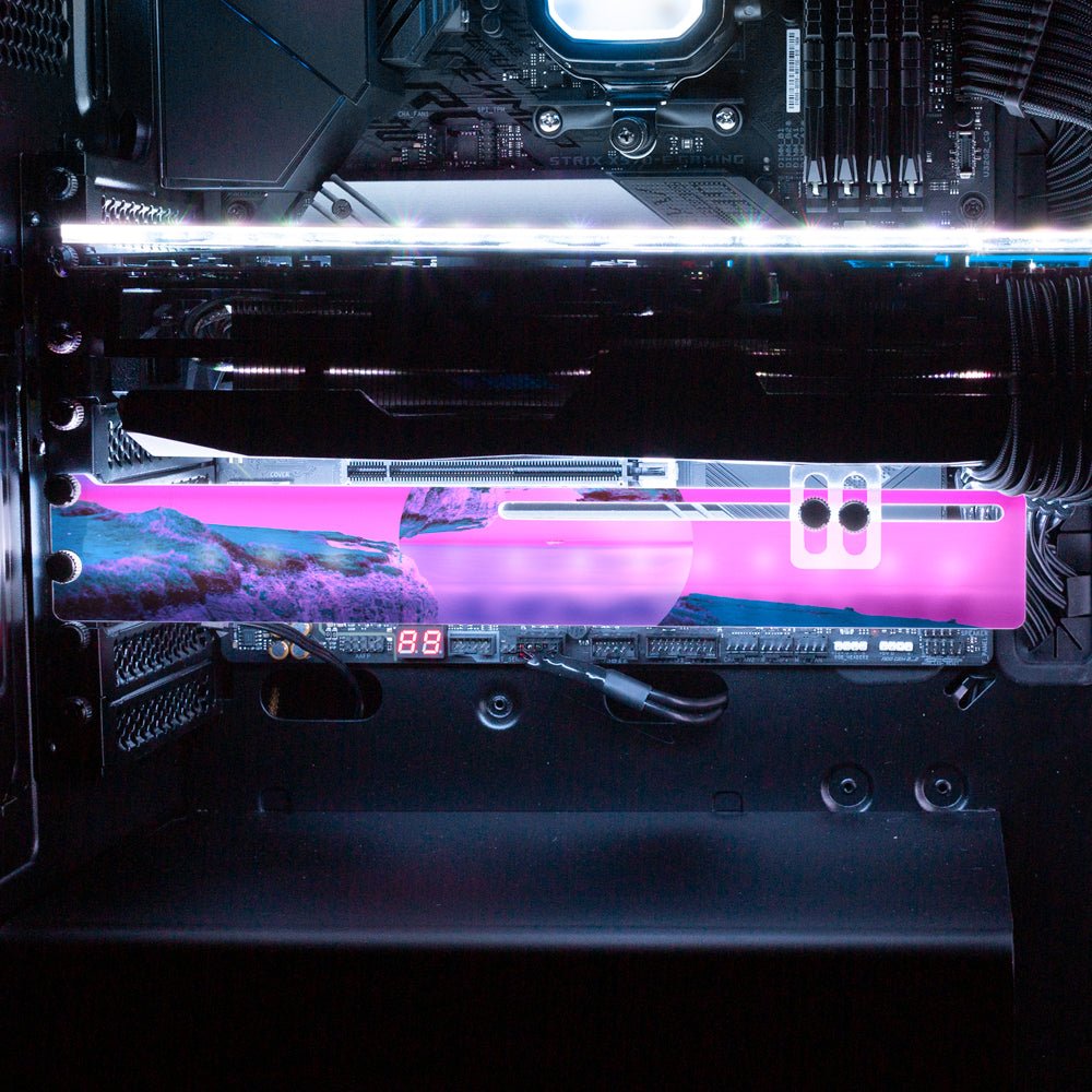 Concentric RGB GPU Support Bracket - Gabrielle Salonga - V1Tech